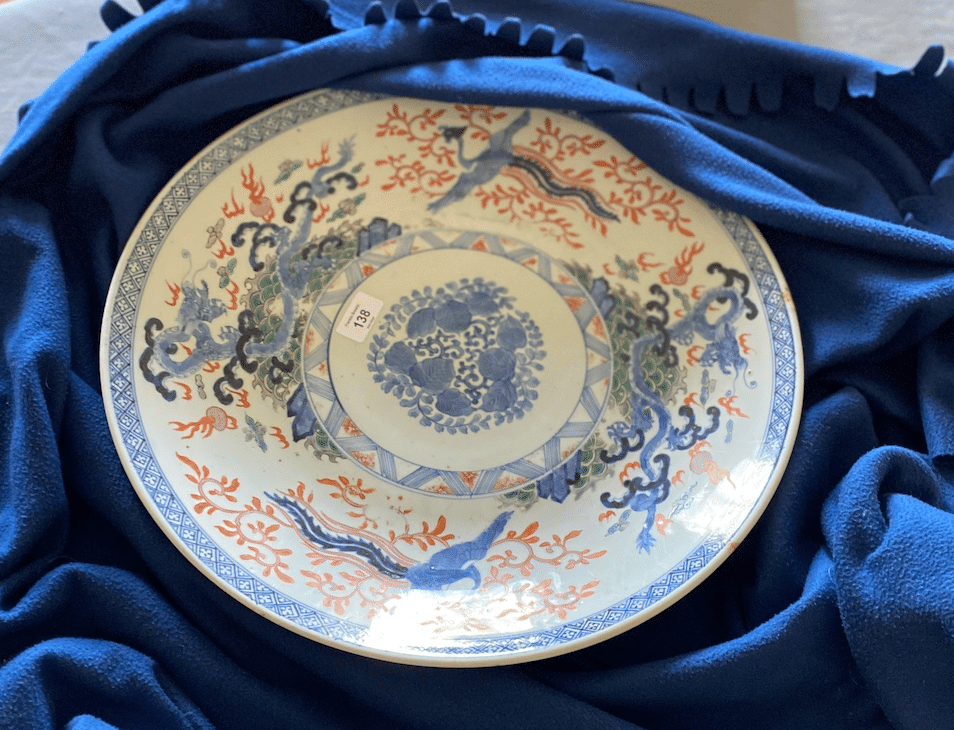 龍と鳳凰の大皿｜山林