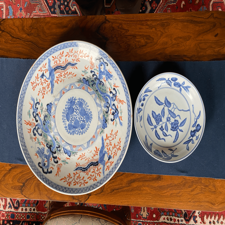 龍と鳳凰の大皿｜山林