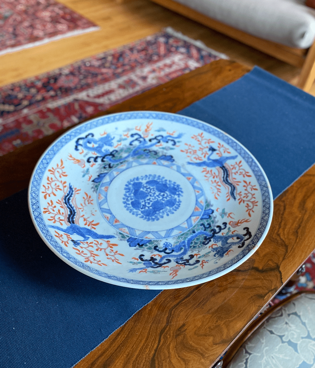 龍と鳳凰の大皿｜山林