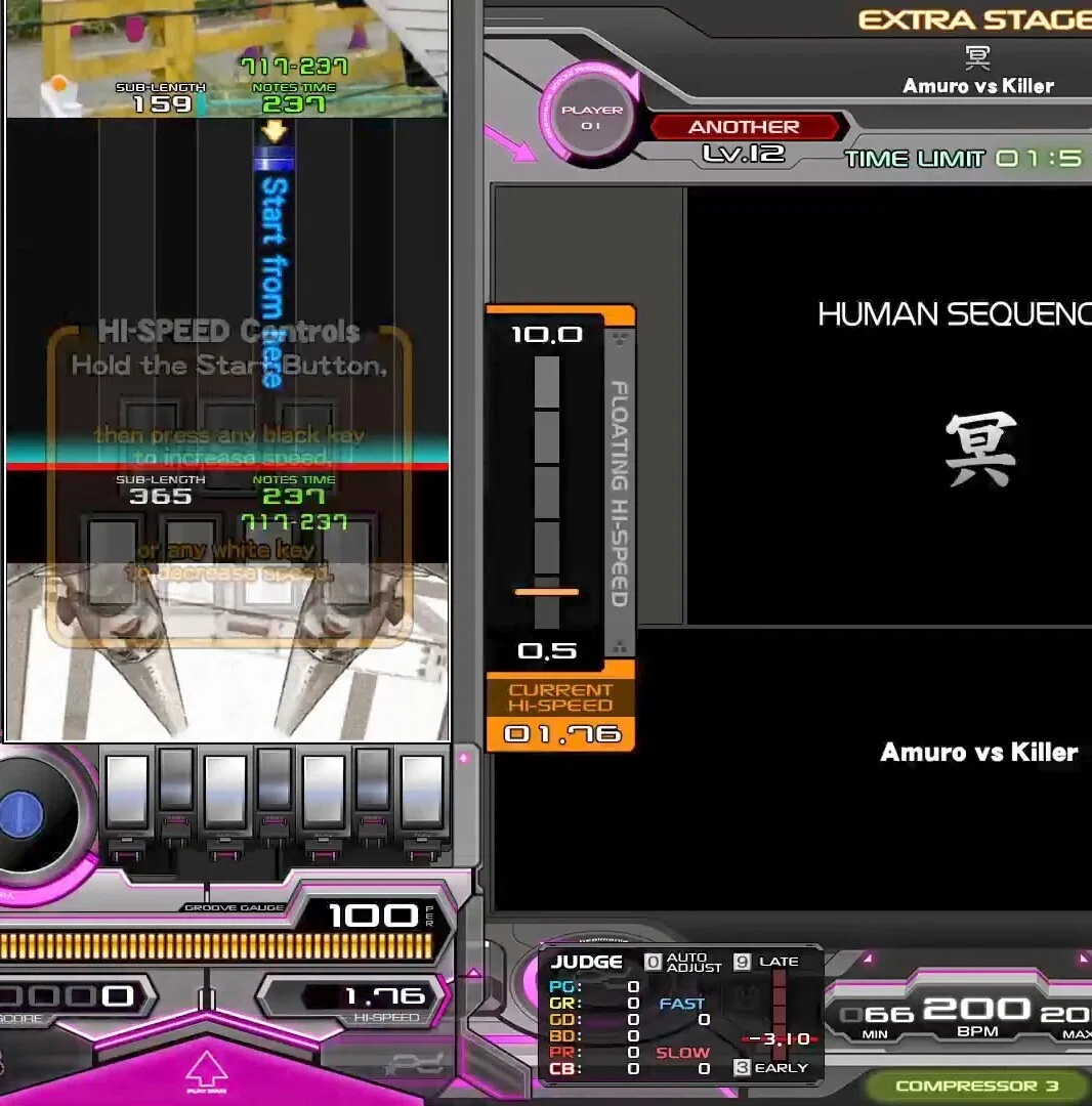 beatmania IIDX:ガン下げメテオ、白数字大/緑数字小のメソッド個人的