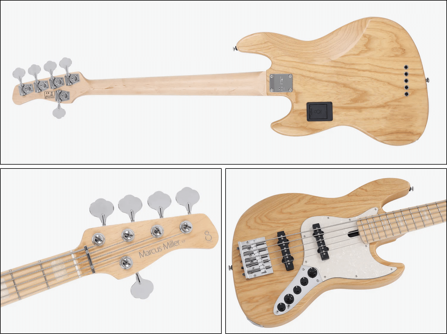 マーカス×Sireの大定番5弦ベースが「V7 ASH REISSUE 5-String」として マーカス×Sireの大定番5弦ベースが「V7 ASH REISSUE 5-String」として