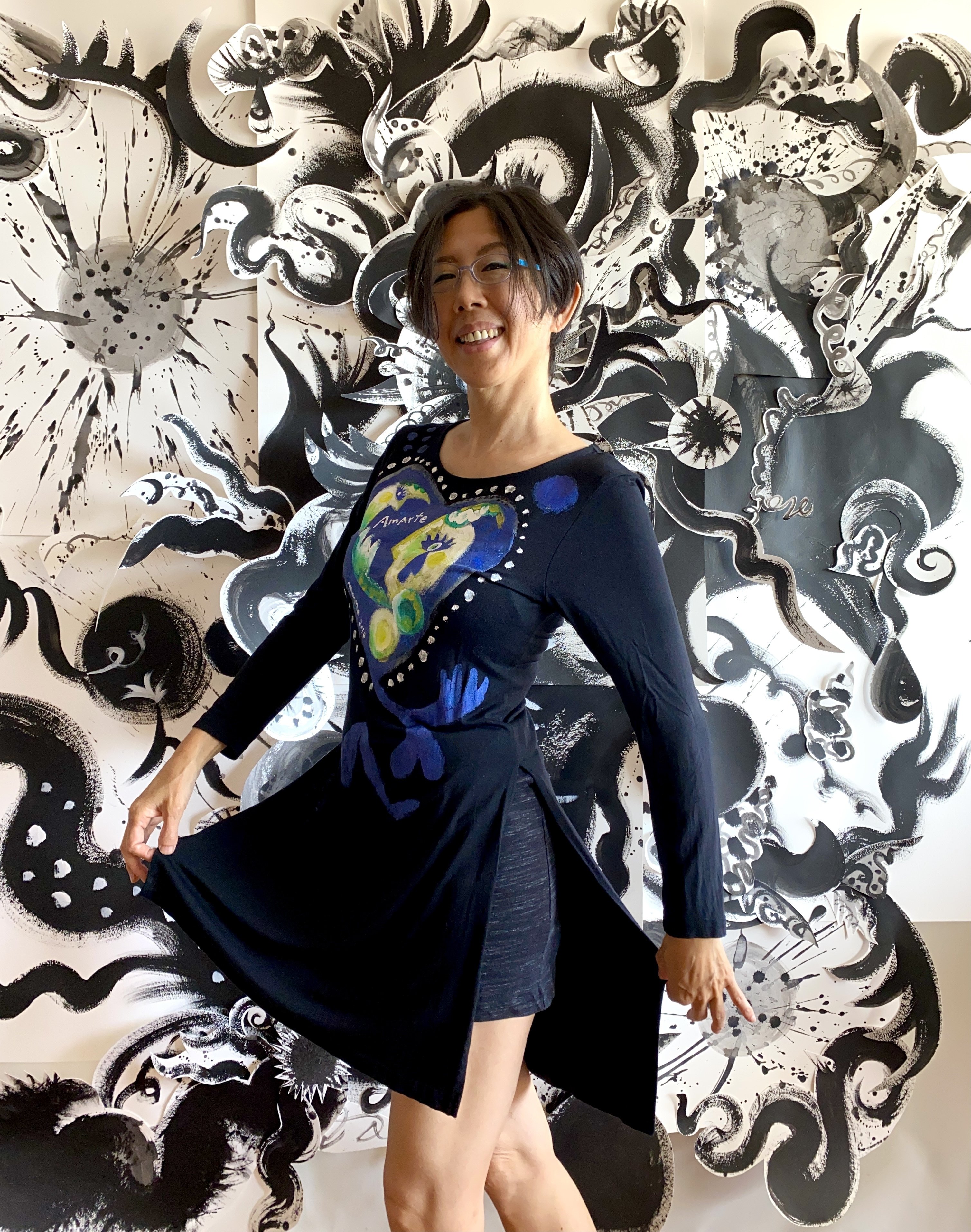 momorin 絵画３点 ももきみどり展2025／作品45｜Momo Quimidori