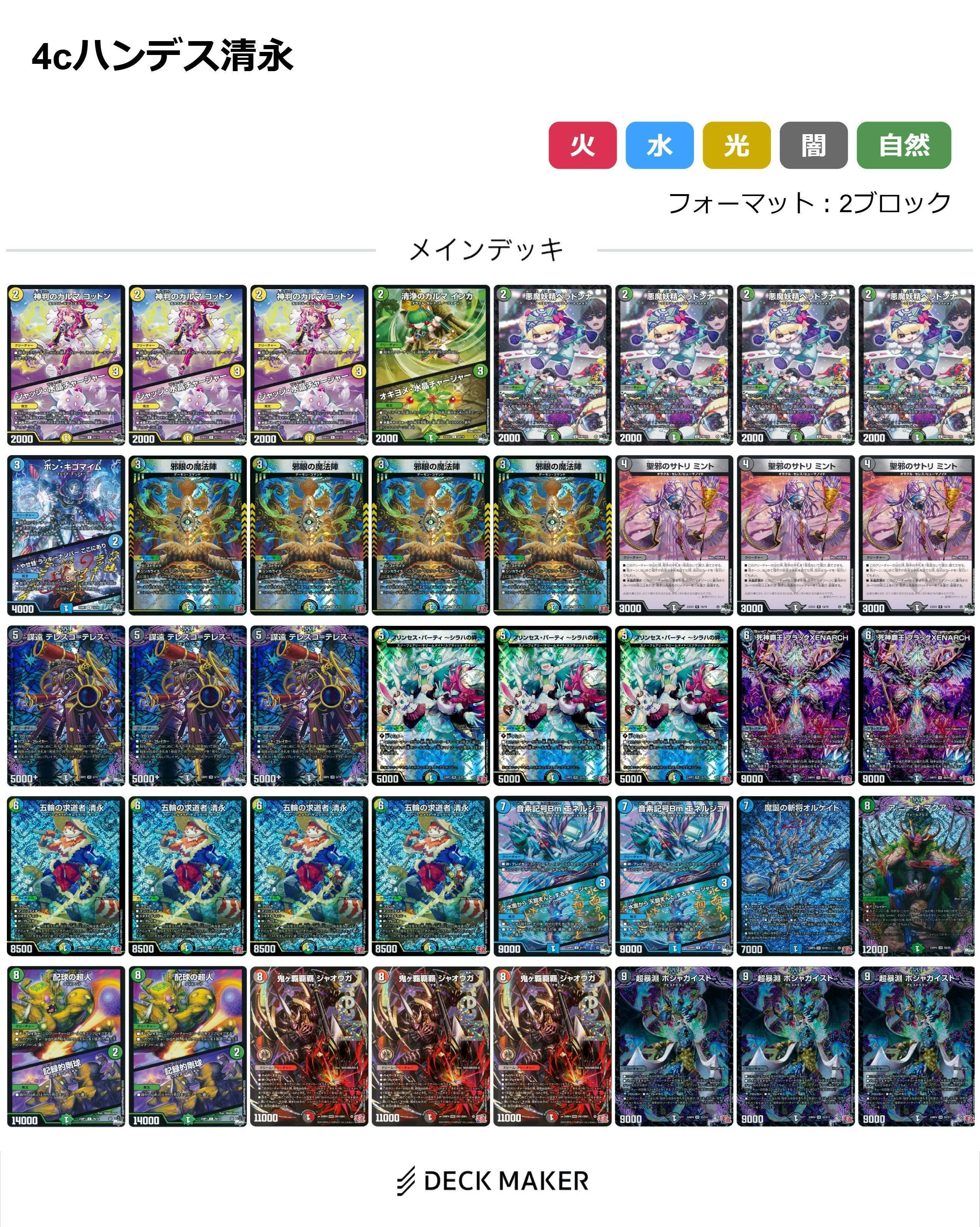 2ブロック】ノリで組んだらワンチャン環境「4cハンデス清永 2ブロック】ノリで組んだらワンチャン環境「4cハンデス清永
