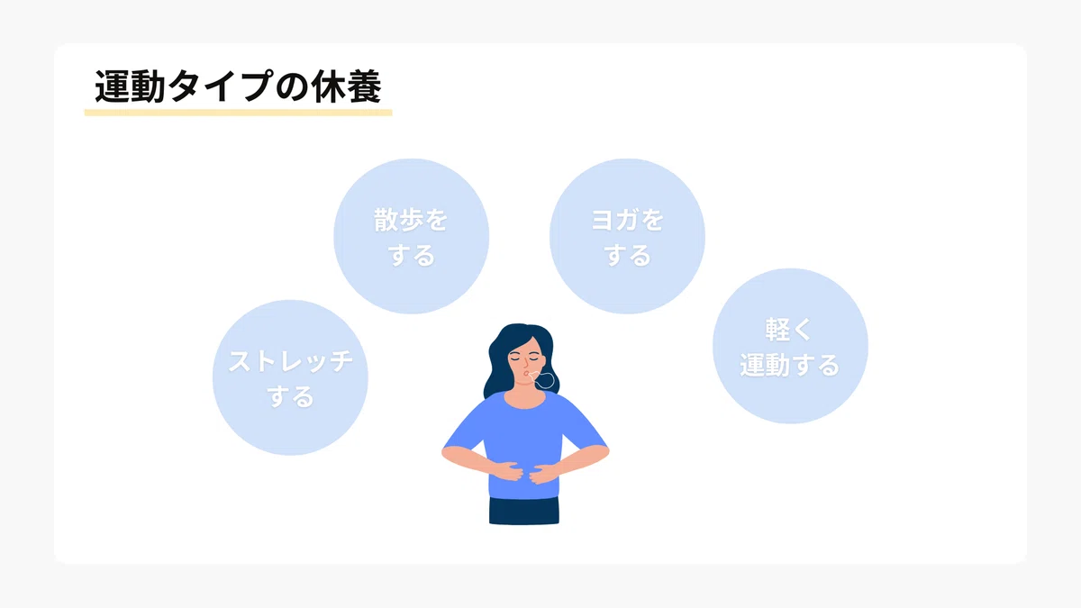 【第7回】休養は7つのタイプに定義される｜自分の生活に必要な休息方法を見つけよう｜1日3分でちょっと物知りになれる【健康豆知識】