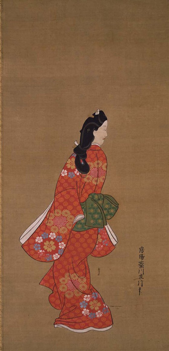泥絵！不忍池？】肉筆浮世絵風俗幕末〜明治日本画