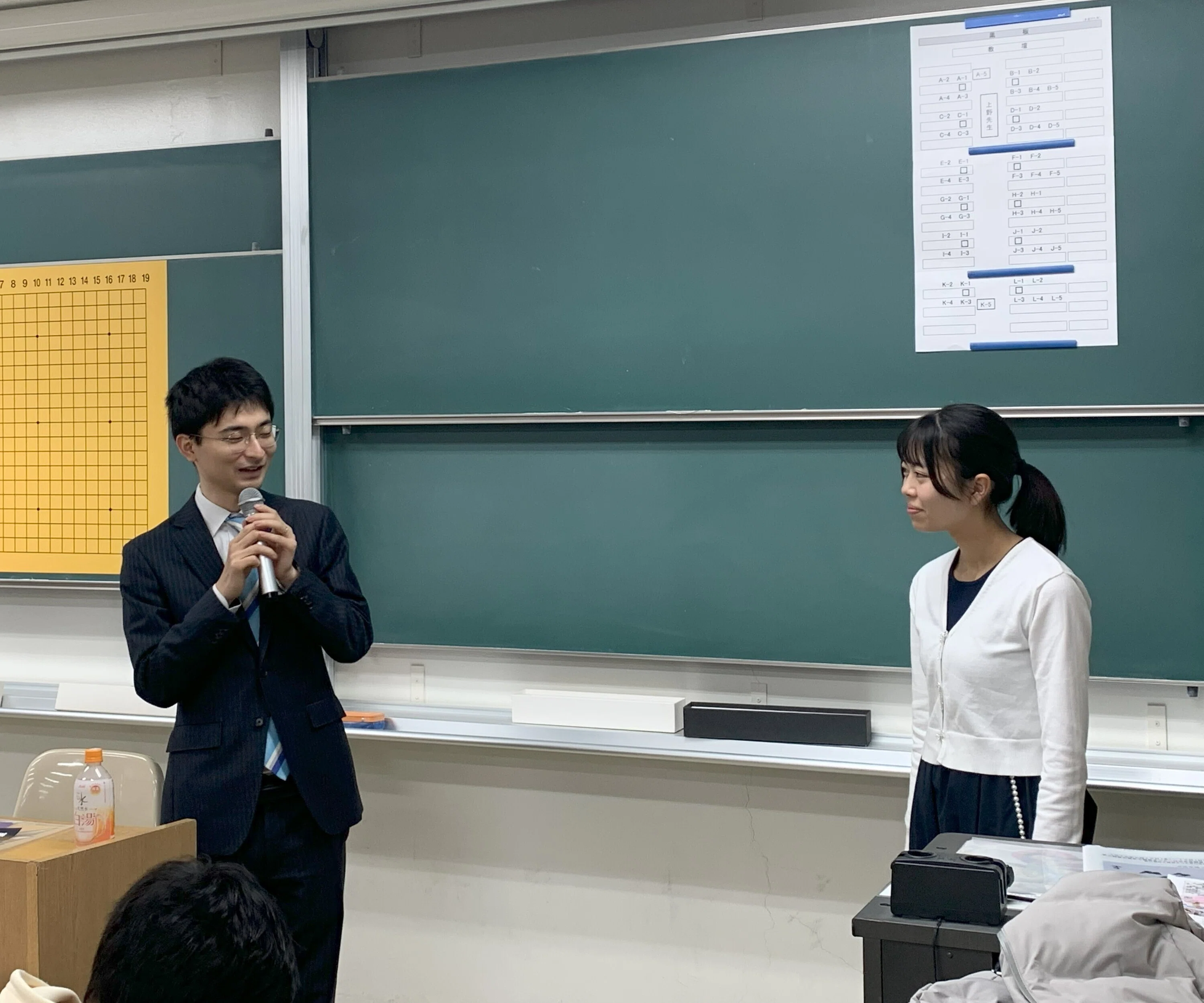 無料記事〉【東京科学大学】平田智也八段、上野愛咲美六段の囲碁授業