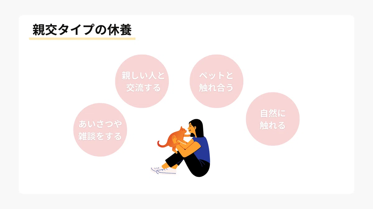 【第8回】休養は7つのタイプに定義される｜心理的休養と社会的休養について｜1日3分でちょっと物知りになれる【健康豆知識】