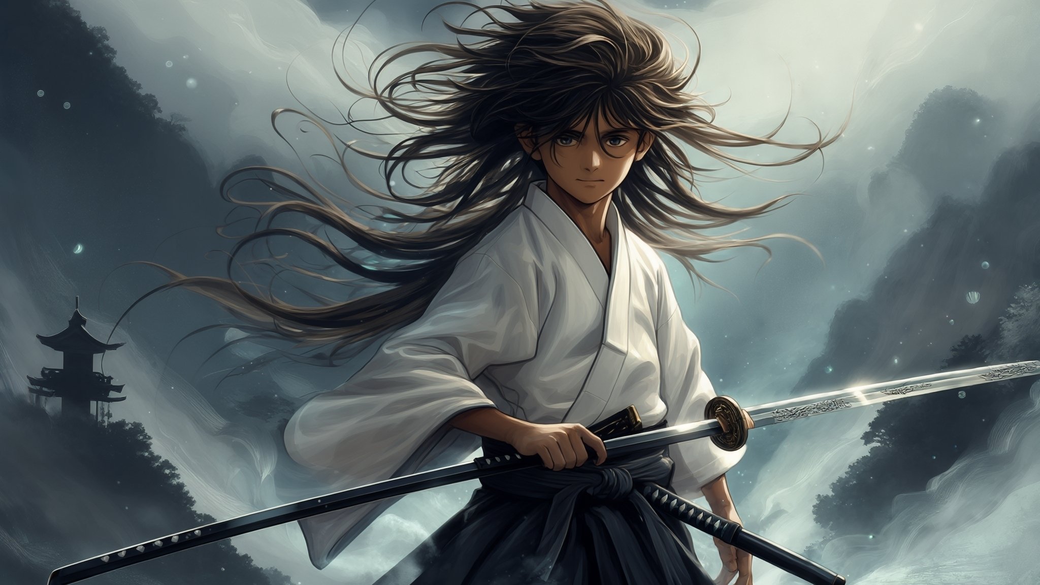 ぷ*侍様 Let’s fine♡ 絵画原画 侍 - 西元祐貴