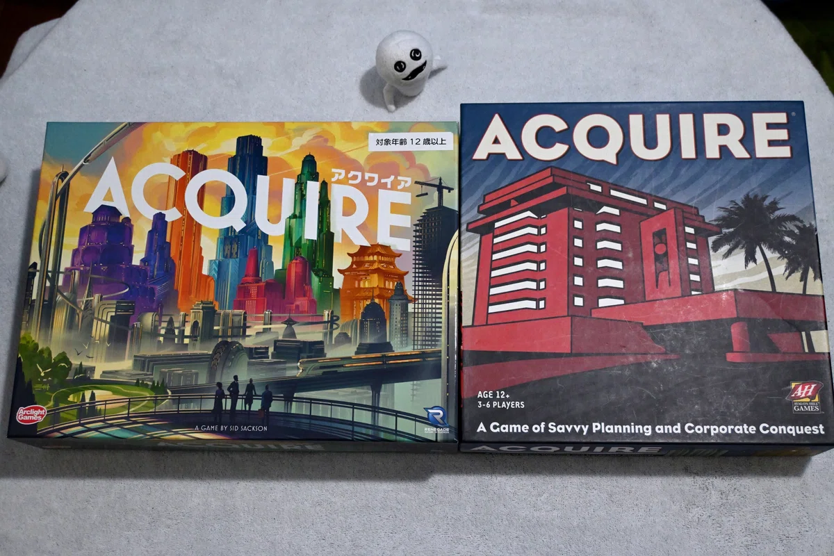 ボードゲーム：アクワイア(ACQUIRE)新版と3M版、2008年版の比較 