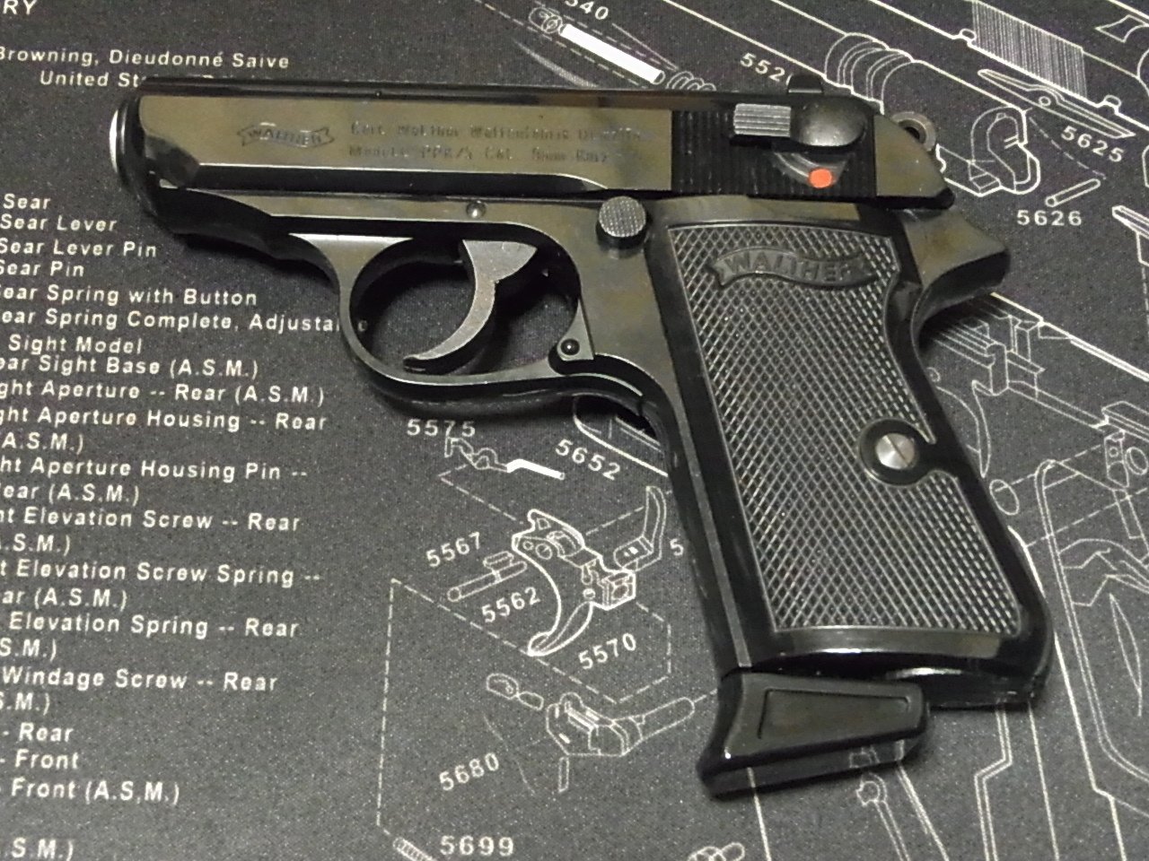 マルシン　ワルサーPPK 固定スライドガスガン【貴重なHW！】 GUN
