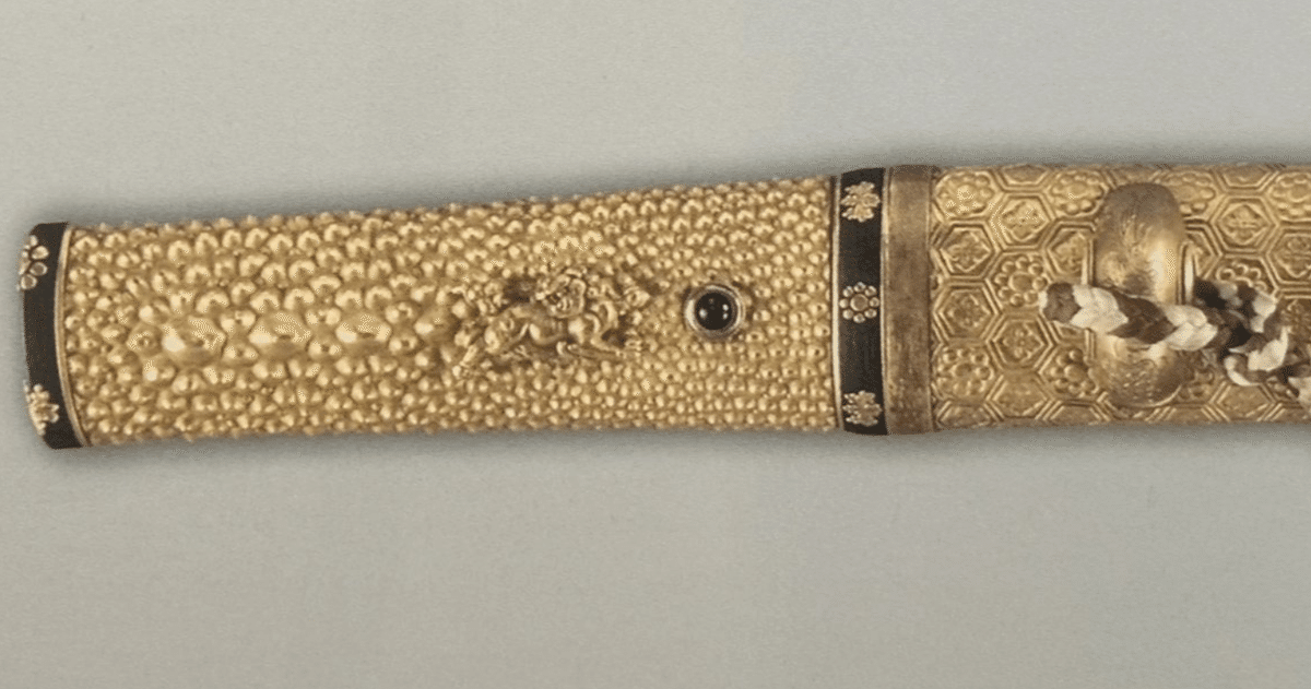 鮫革が金色の拵は桃山～江戸初期｜刀箱師の日本刀ブログ 中村圭佑
