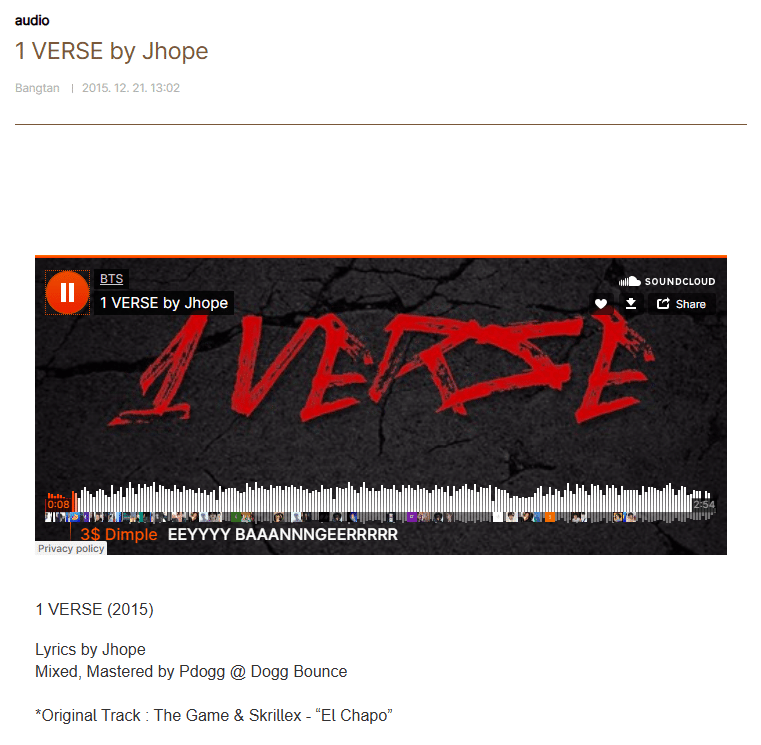 B★VERSE ホソク　JHOPE ホビ oYDB2Evnill7mIY9AAEAid2uAATpZP