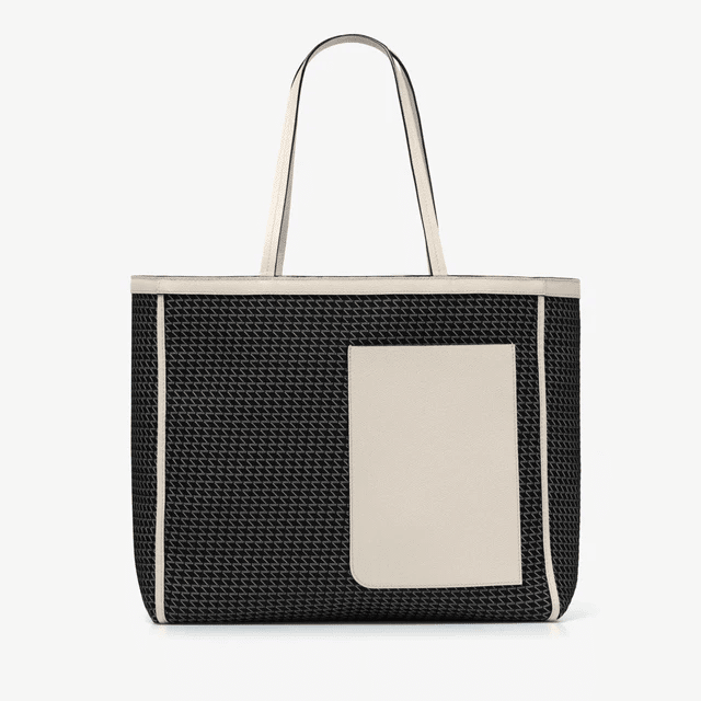 ✨美品✨ヴァレクストラ K-VAL ケーヴァル トートバッグ トートバッグ ヴァレクストラ/トートバッグ/K-VAL ミディアム トート/黒×アイボリー