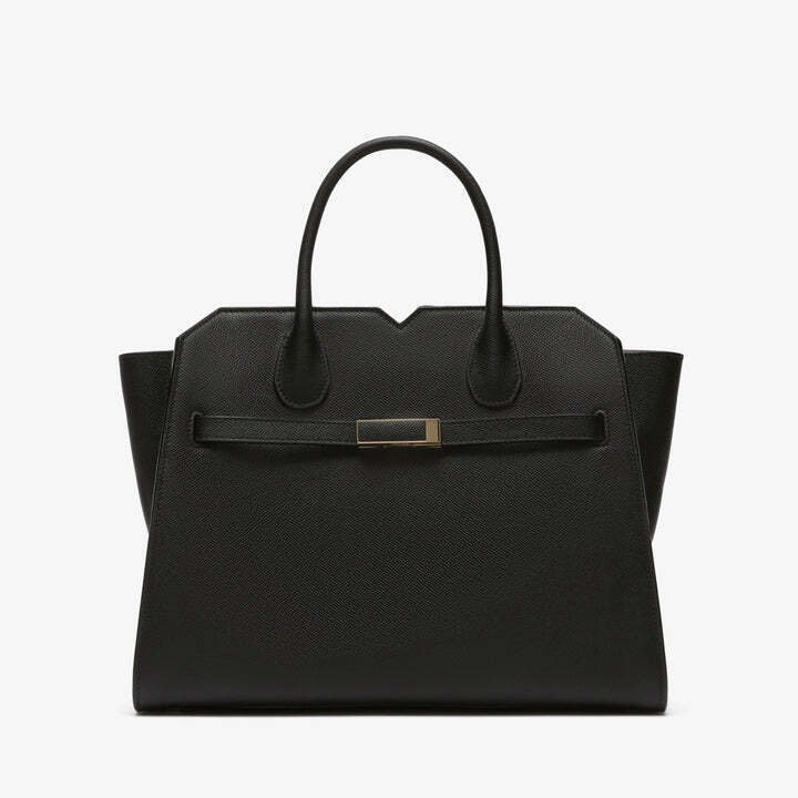 極希少】Valextra ヴァレクストラ アザラシ レザー ハンドバッグ 黒