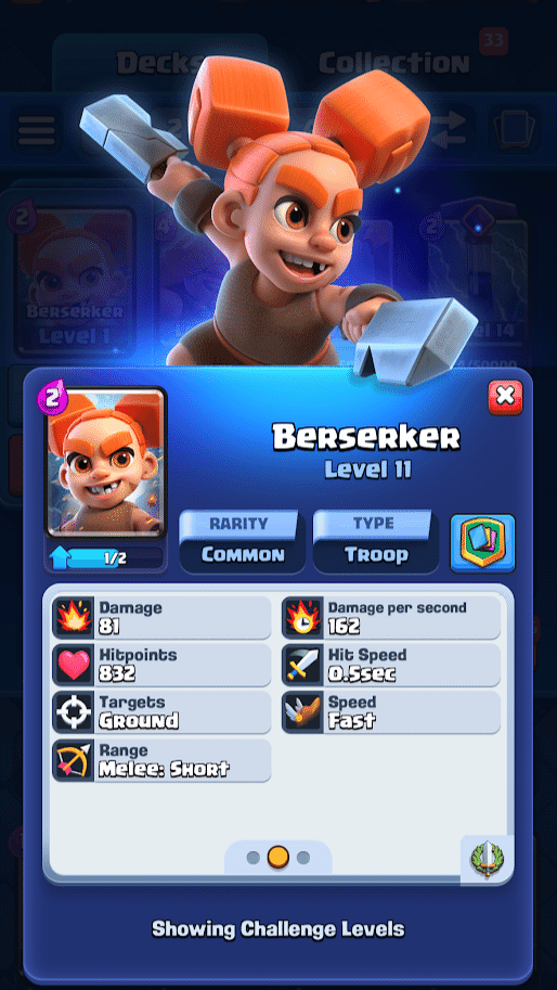 クラロワ | 新カード「バーサーカー」は小っちゃい凶戦士！ポイズンで