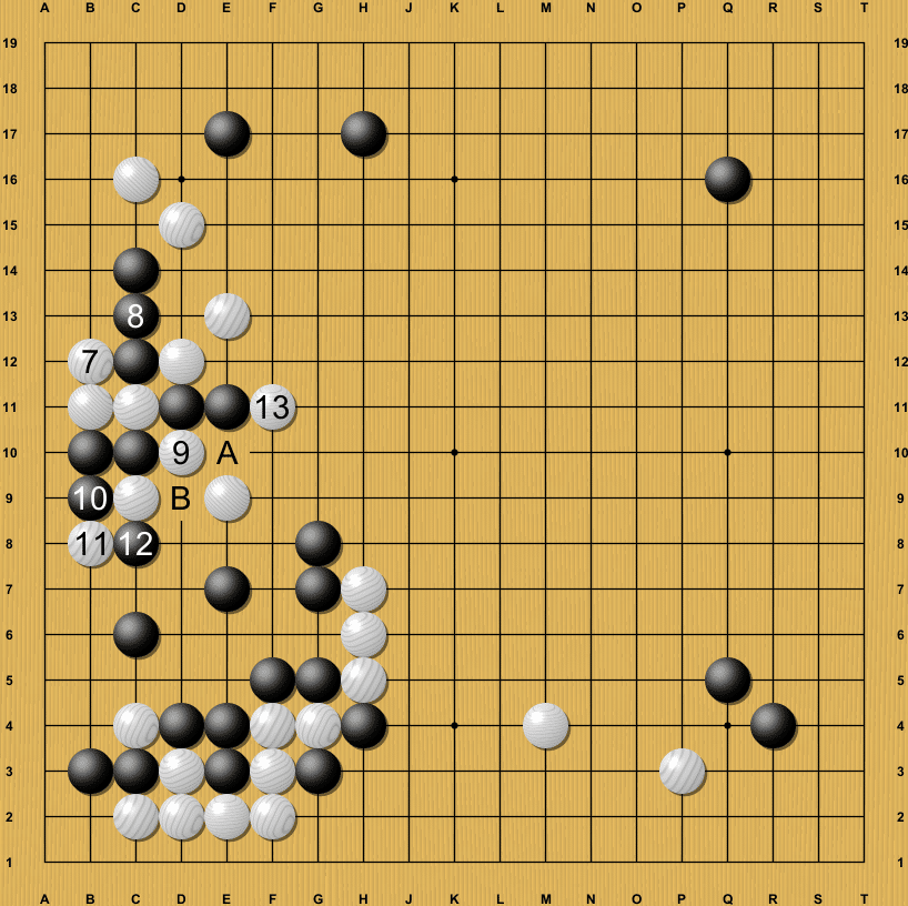一瞬で攻守逆転する、読み切りの力技【囲碁AI・絶芸に学ぶ次の一手050