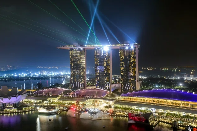 シンガポールの夜景