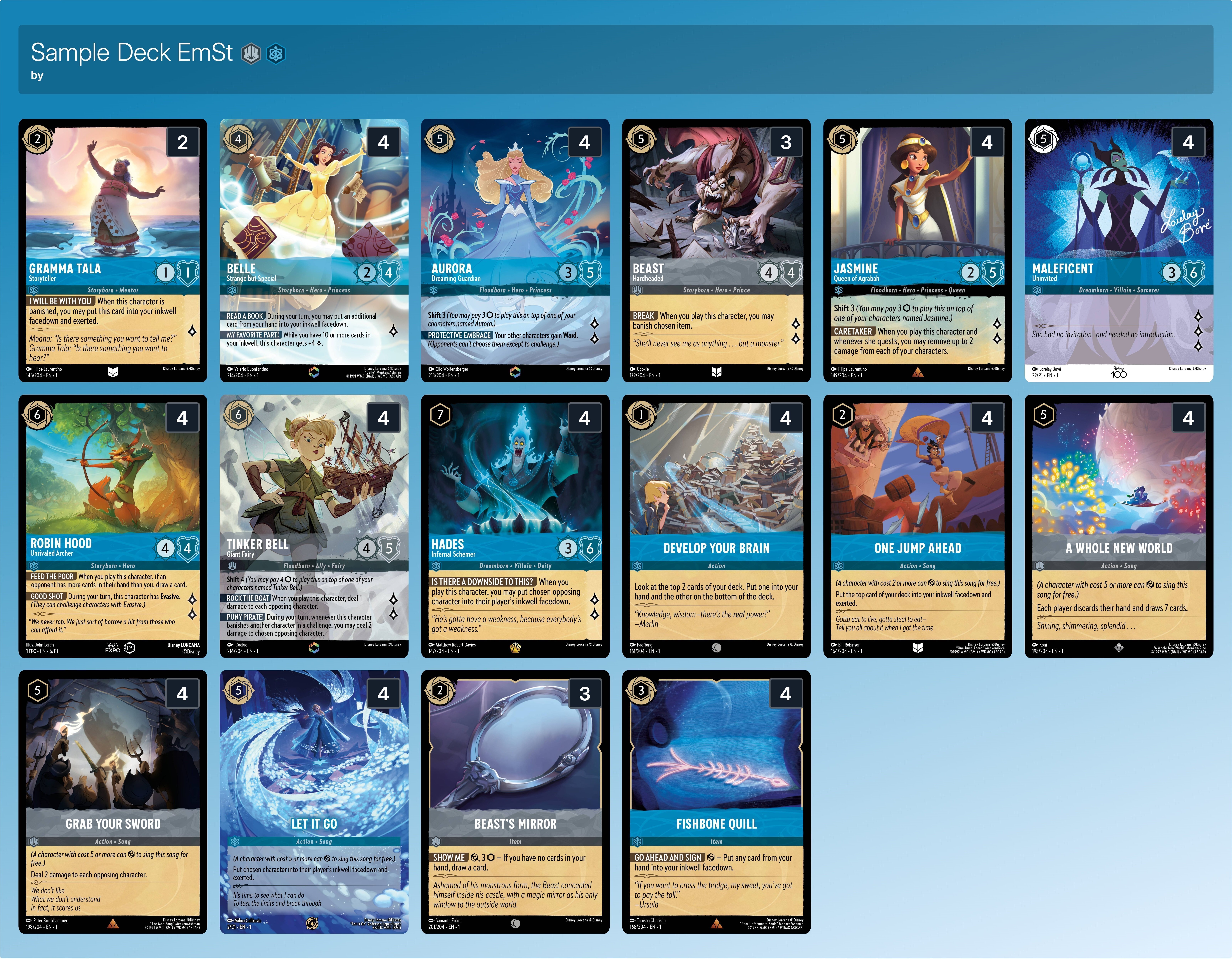 ディズニー LORCANA(ロルカナ)] 1段環境 エメラルド / スティール