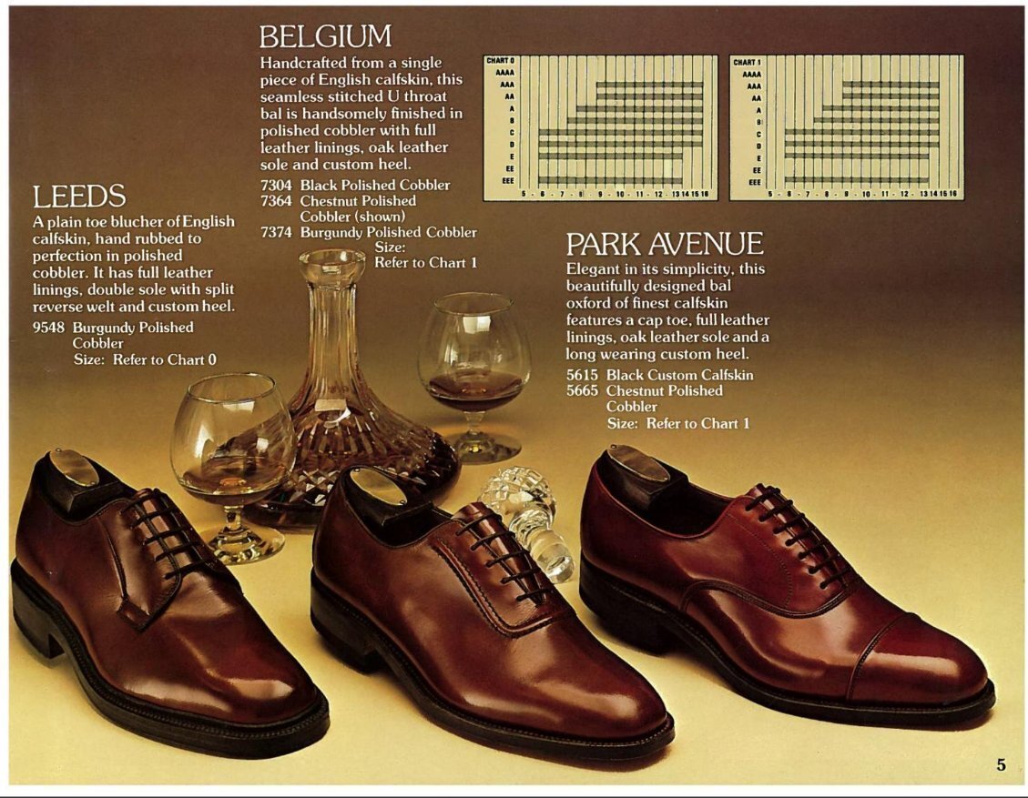 Eyelet 010 Allen Edmonds Park Avenue - Plain Toe Derby- を悩んで