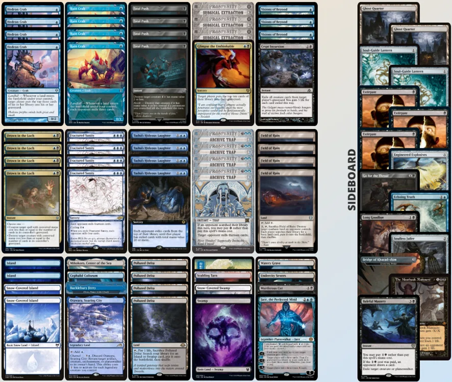 ほぼ)日本語統一】MTG モダン 青黒LOデッキ サイドあり MtGモダン