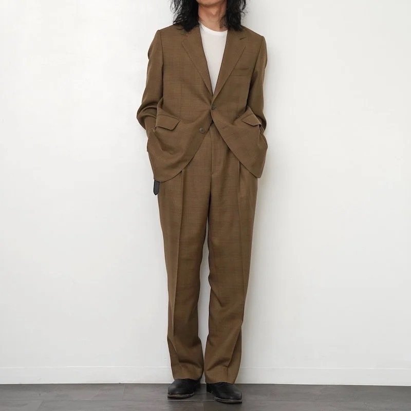 スーツ auralee BLUEFACED WOOL setup AURALEE BLUEFACED WOOL CHECK SETUP - メルカリ