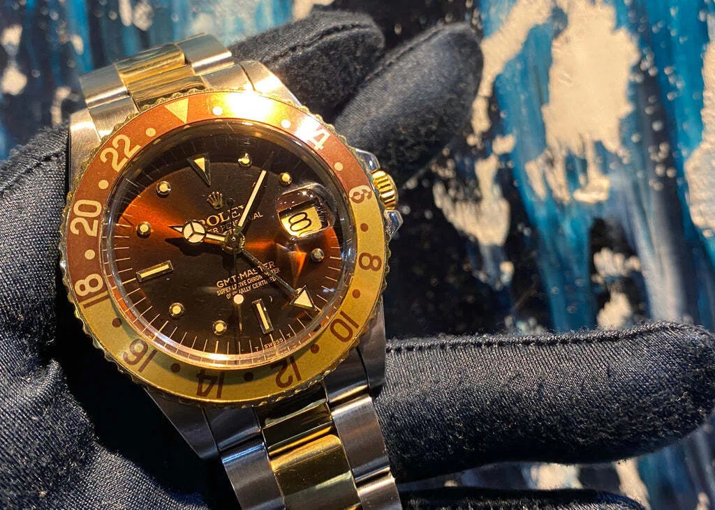 大人気 ルートビア入荷！GMTマスター 1675/3 オールトリチウム 78-79年