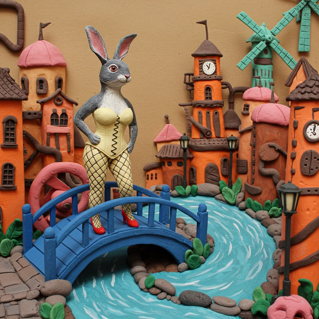 Anthropomorphic Rabbit, 17th Century @Image Creator & ImageFX + Prompts ...