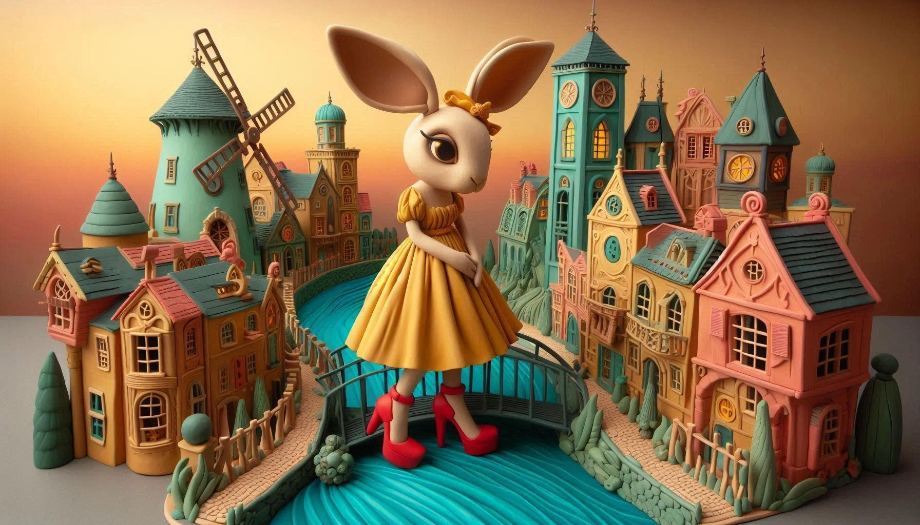 Anthropomorphic Rabbit, 17th Century @Image Creator & ImageFX + Prompts ...