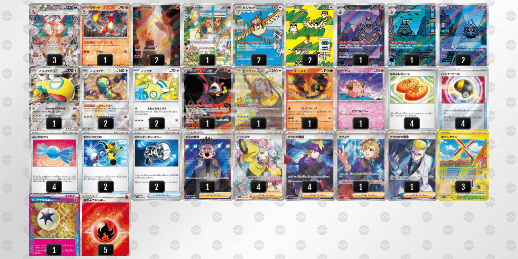 リッチ/リザードン/ピジョット/ノココッチ💣 シティS3 🥉ベスト4