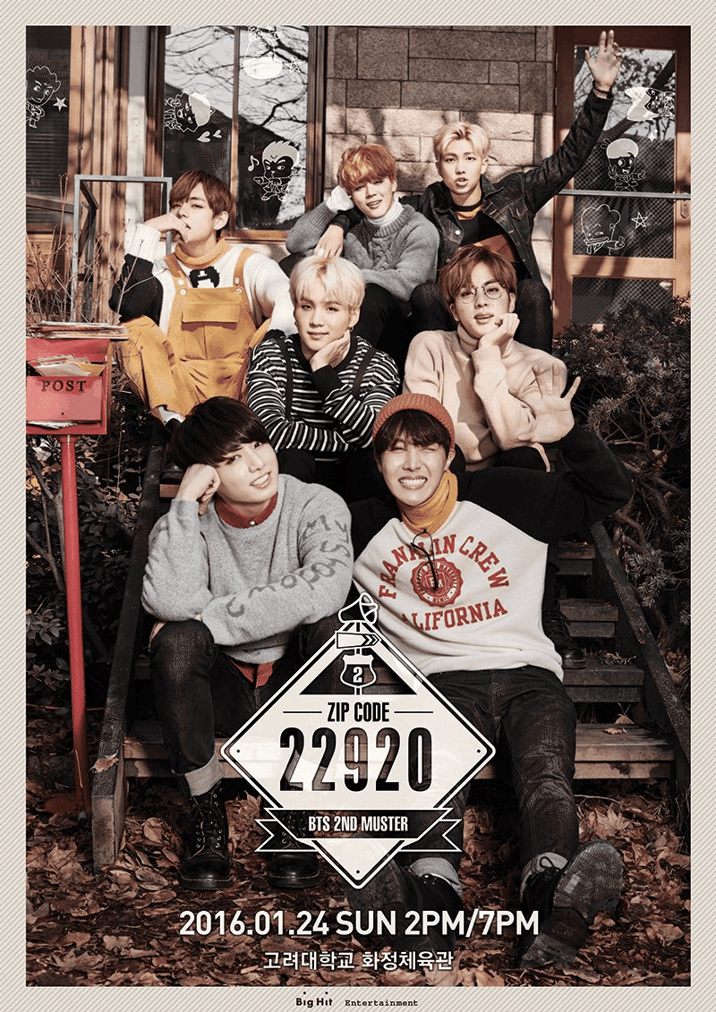 BTS2016【BTS 2ND MUSTER [ZIP CODE:22920]】｜beforesunrise59
