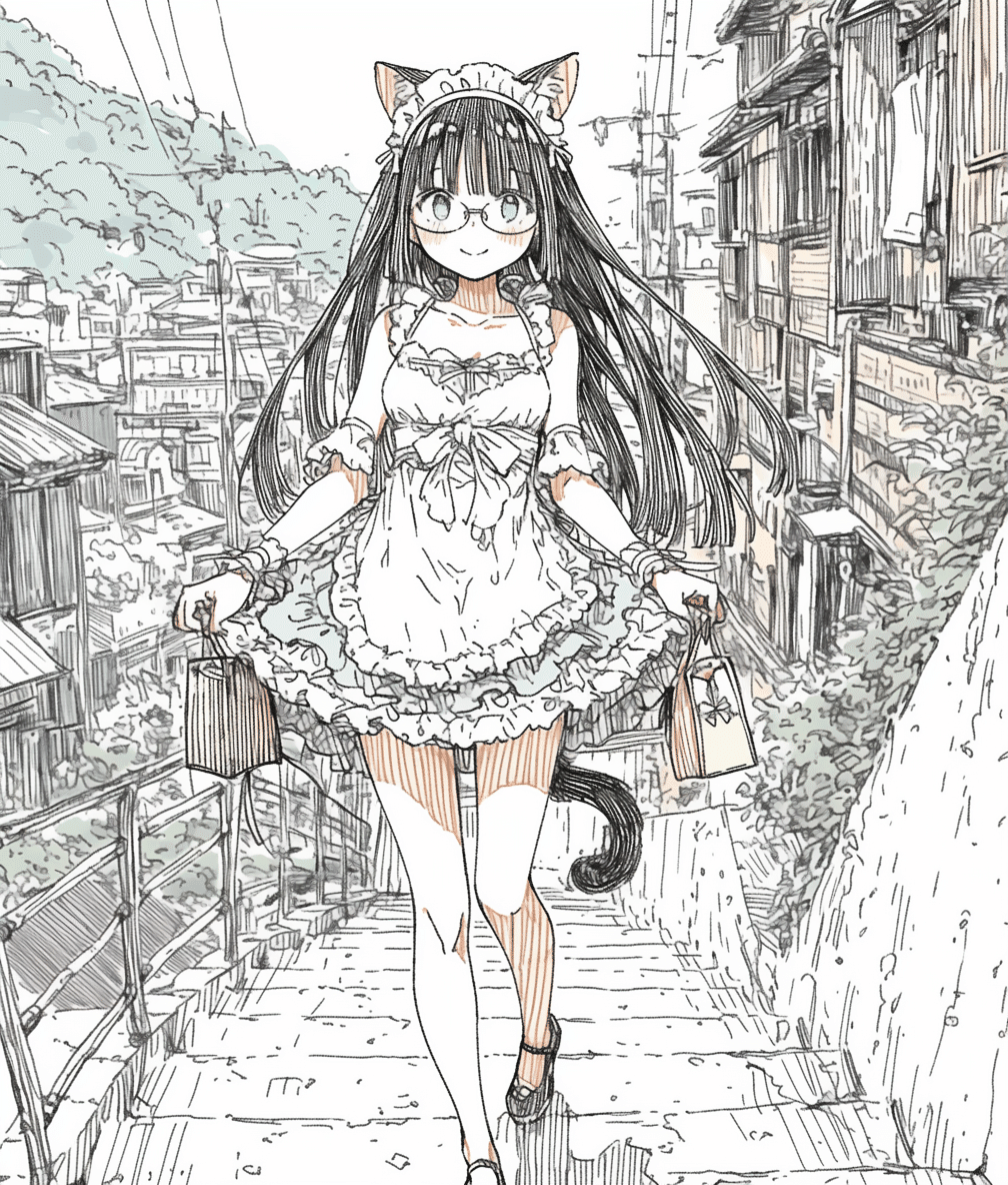 プロンプト付き】AIイラストの表現力、半端ないって！【鉛筆画編】｜黒