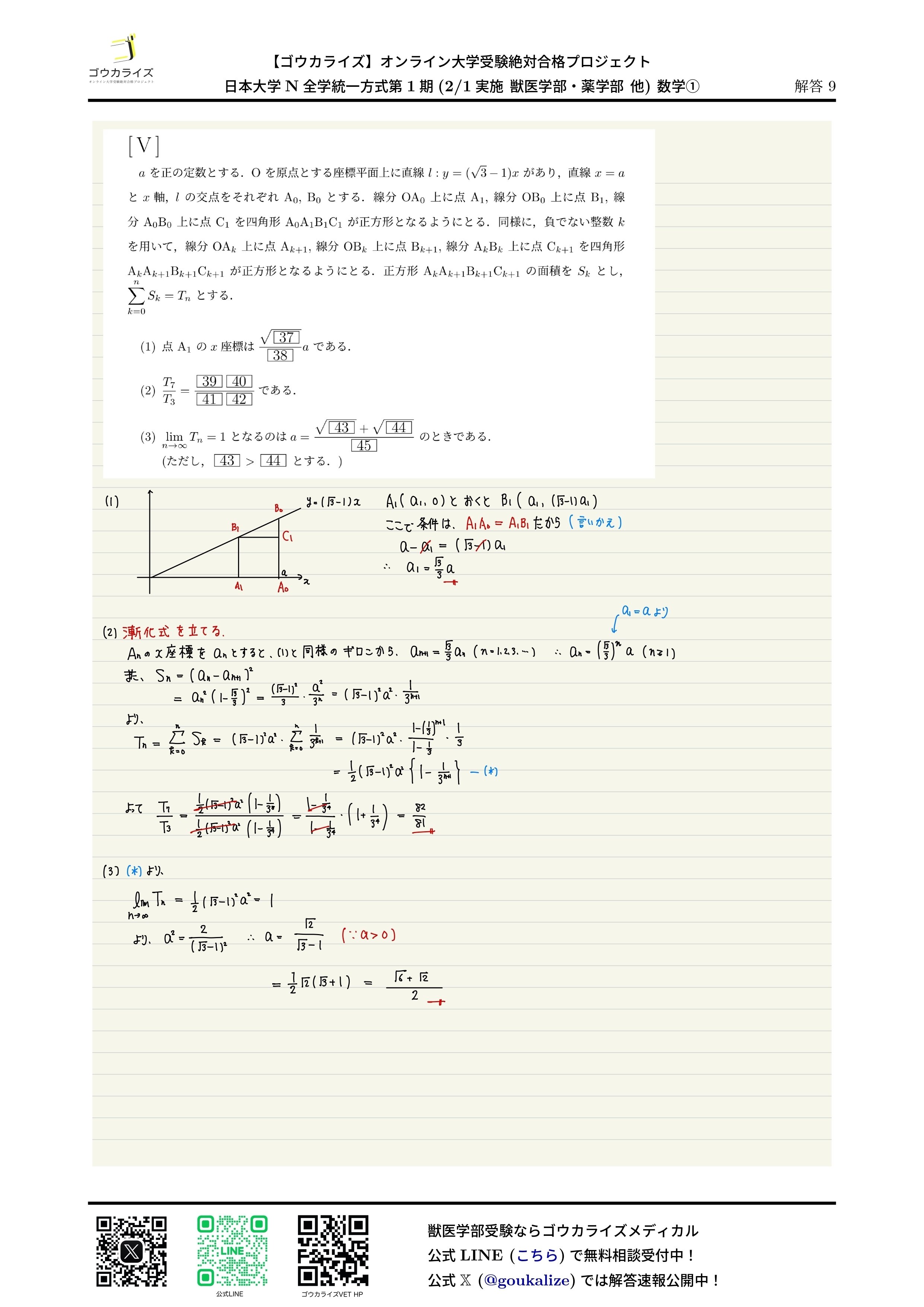 日本大学統一テスト問題と詳解（理系数学編）　平成２３年度版 日本大学統一テスト問題と詳解（理系数学編） 平成23年度版