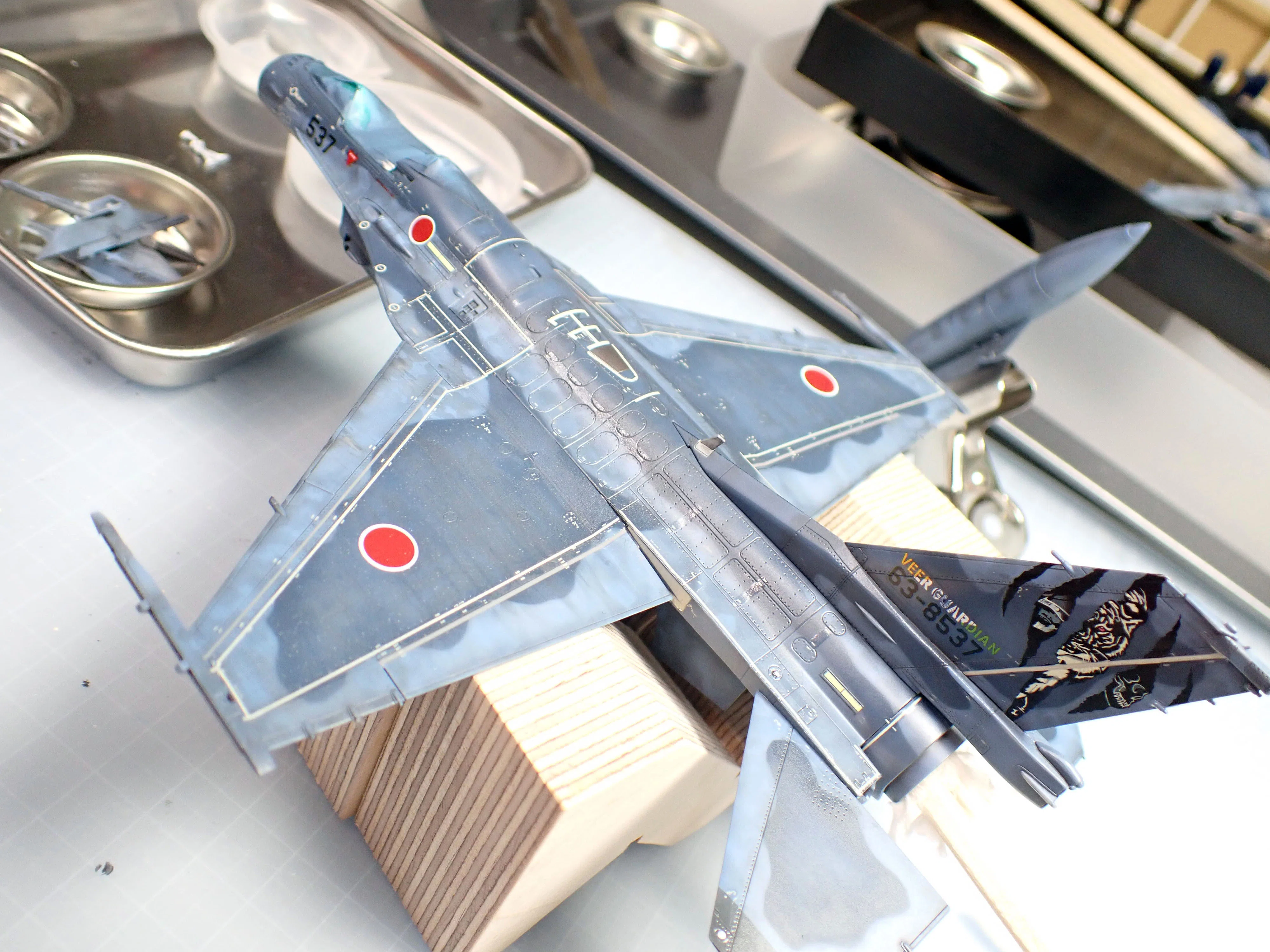 完成だけど、みかん：飛行機プラモ 1/72 F-2A（後編）｜積みプラで詰ん