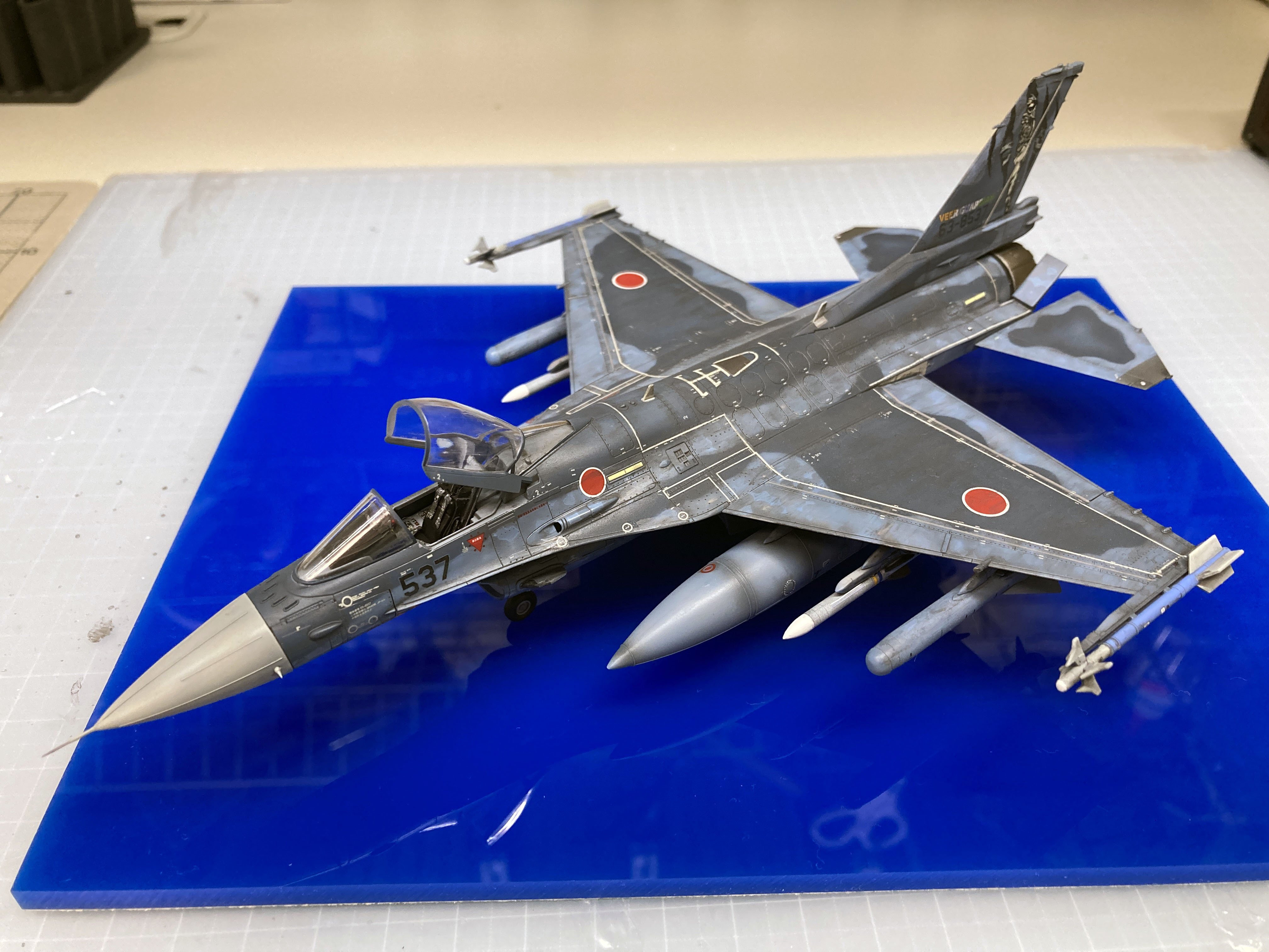 完成だけど、みかん：飛行機プラモ 1/72 F-2A（後編）｜積みプラで詰ん