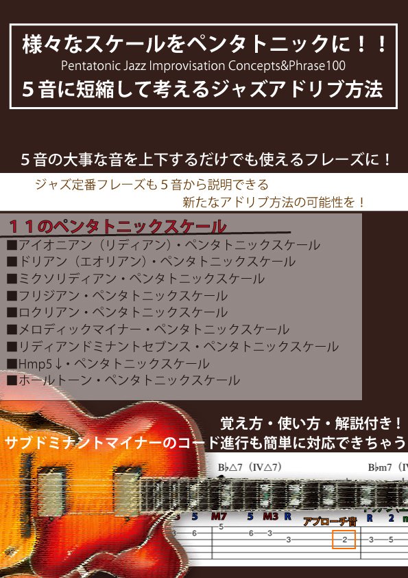 ジャズギター・ブルースギターオリジナル教則本（電子書籍