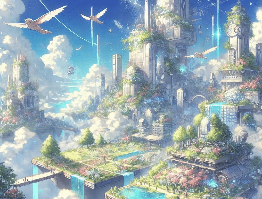 228[生成AI]シンギュラリティ,近未来と既視感のある絵,ボツ画集