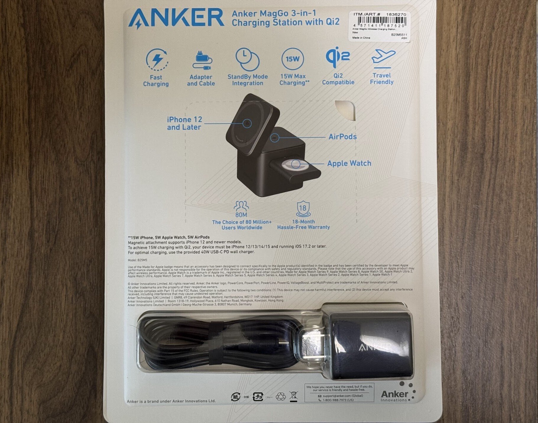 ANKER箱 Ankerの3-in-1充電器がほぼ半額だと？【コストコ】【Anker 3-in-1