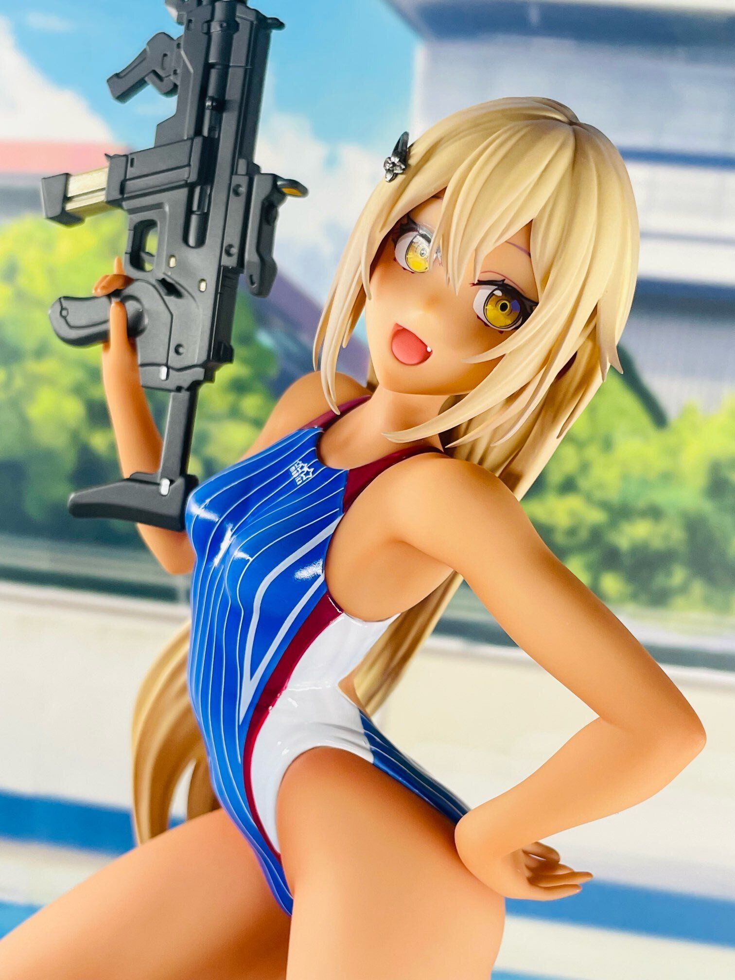 未開封フィギュア1円スタート】水泳部のコウハイちゃん 青色ラインの