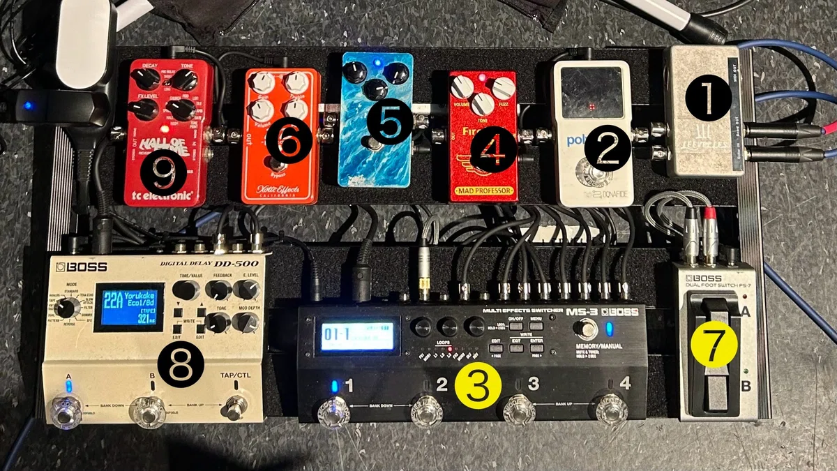 BOSS MS-3 マルチエフェクター (BOSS FS-7 フットスイッチ付)（フット 