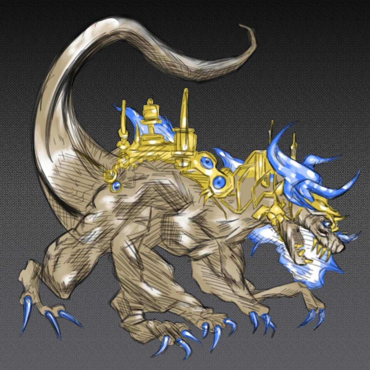 ファイナルファンタジー】アルテマウェポンを描いてみた【イラスト