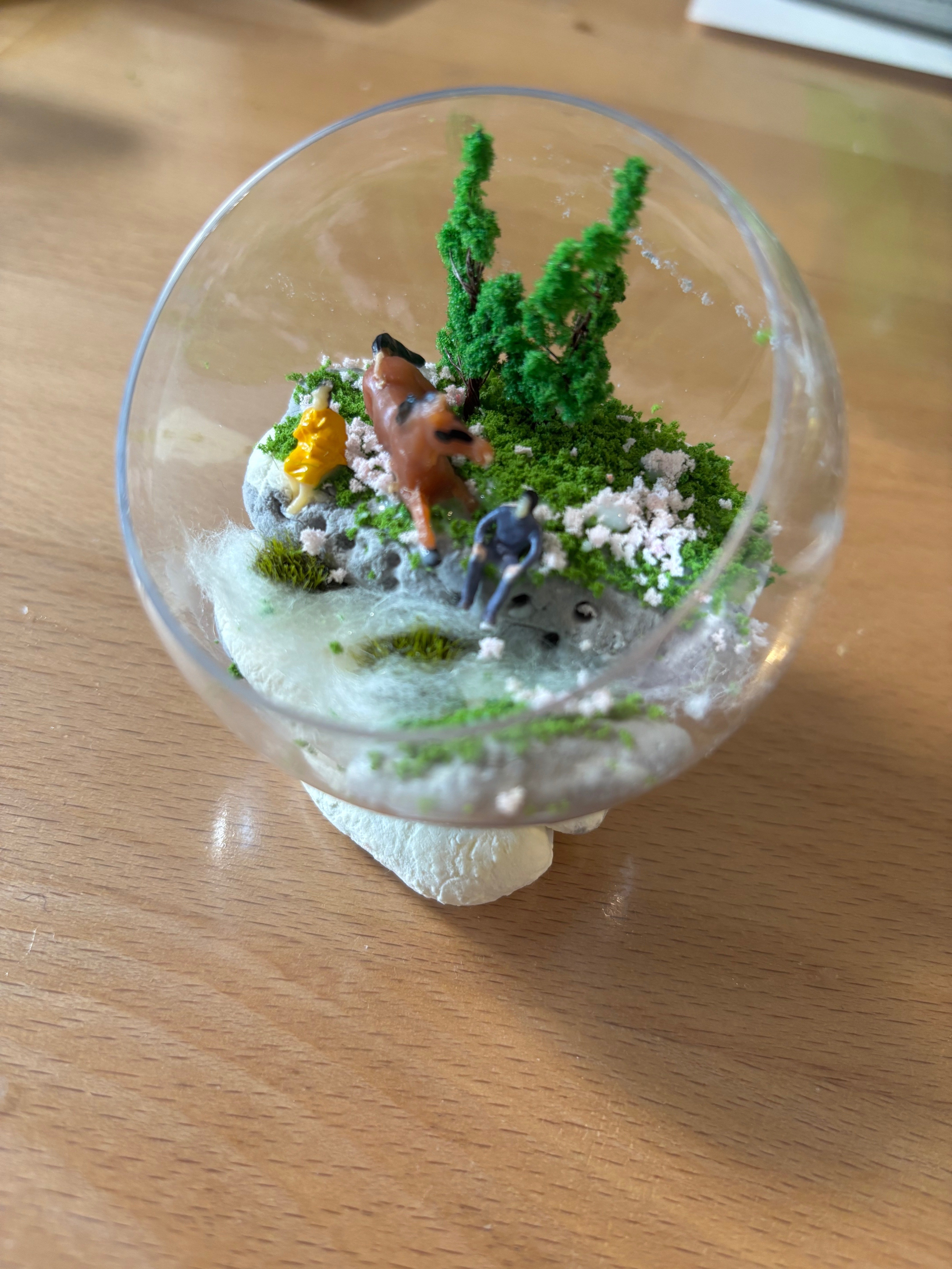 フェリシモ「ジオラマテラリウム」を長男と一緒に作ってみたら