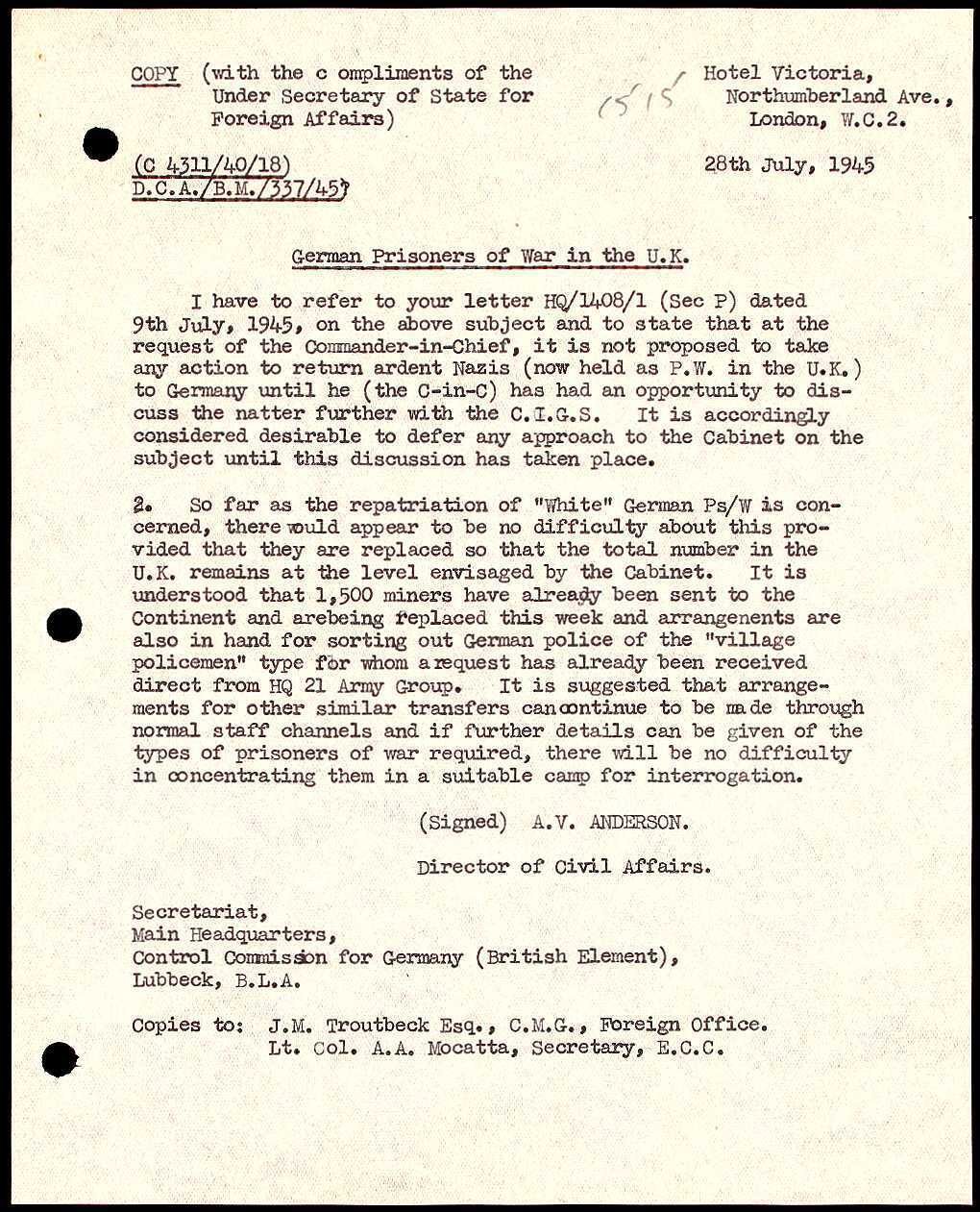 British Online Archives:新しいドイツの建設- 非ナチ化と政治的再教育