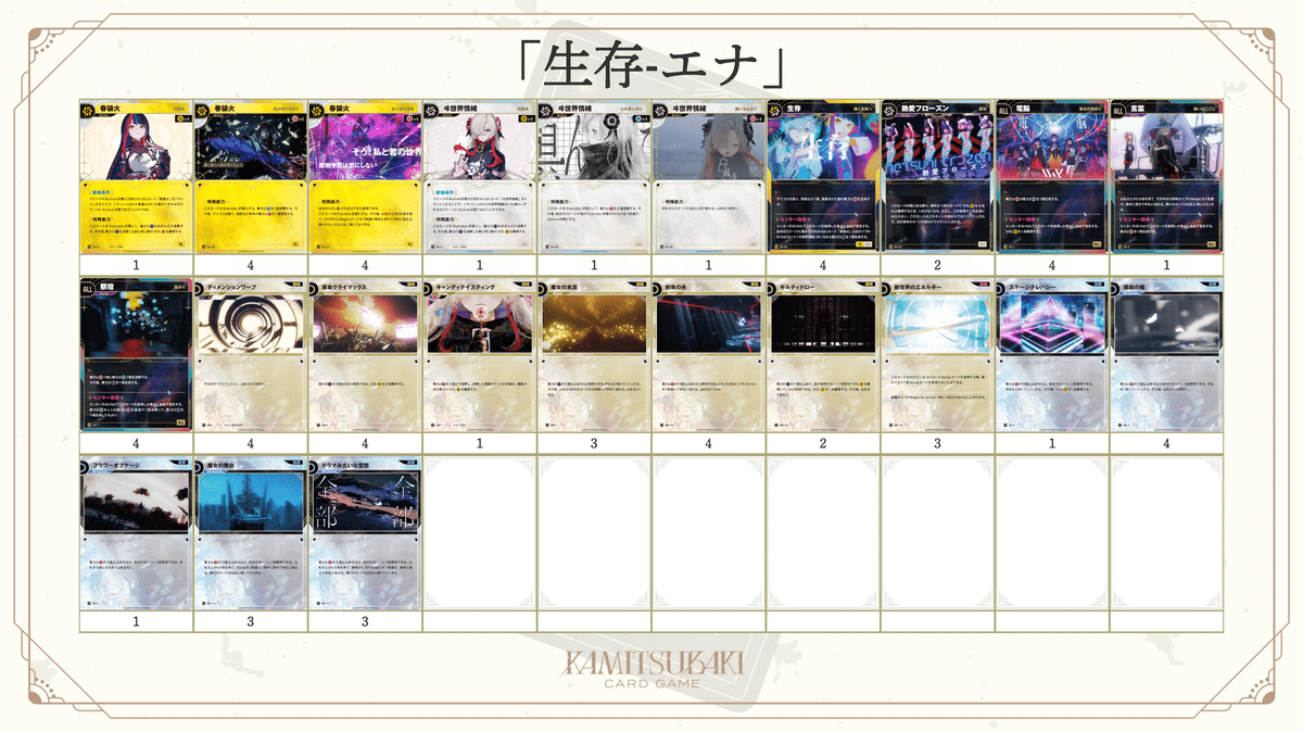 神椿 紙類まとめ 神椿TCG】紙椿杯-開演-メタレポート|是祈途@観測者