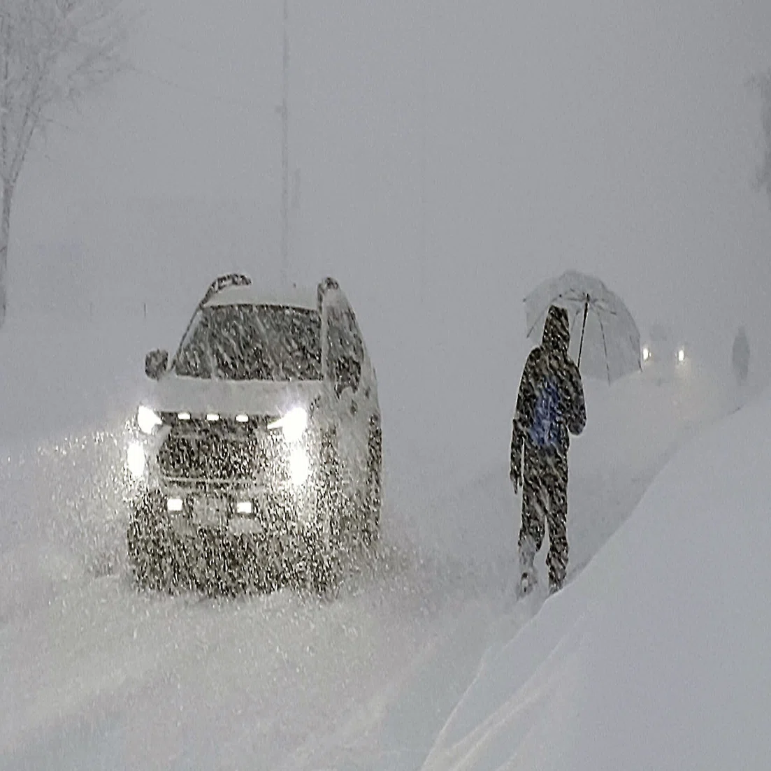 帯広市で記録的大雪／小雪から一転「恐怖感じる」、北海道十勝地方で大 