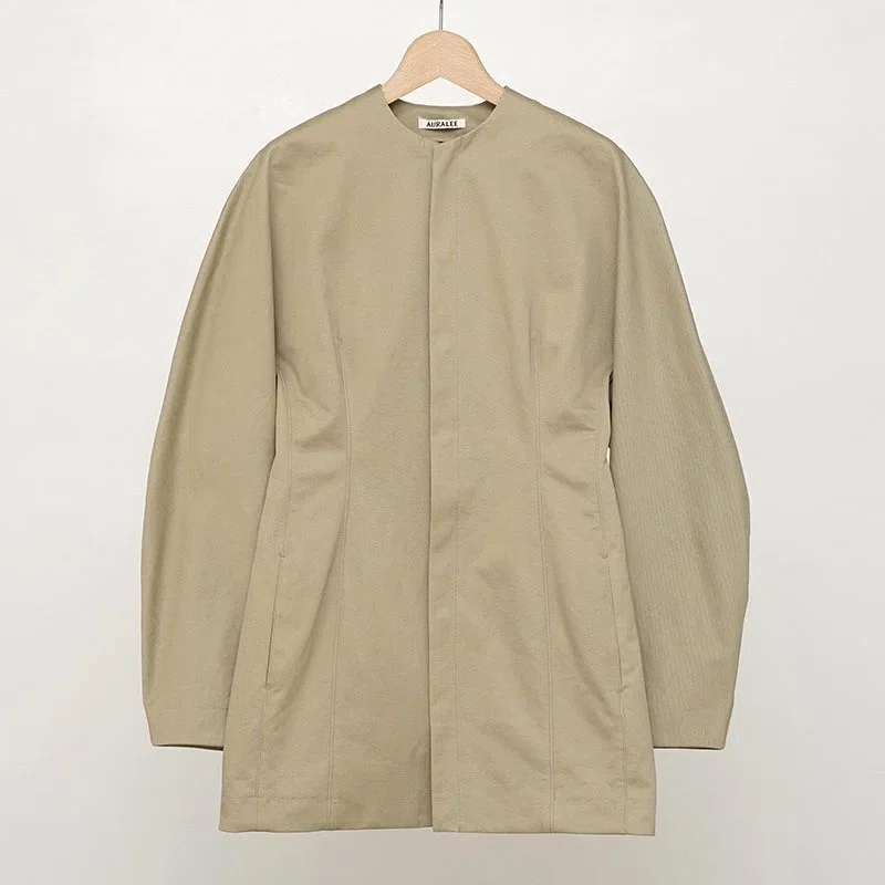 上質チノ素材【AURALEE】WASHED FINX CHINO HALF COAT ｜THIRTY' THIRTY'