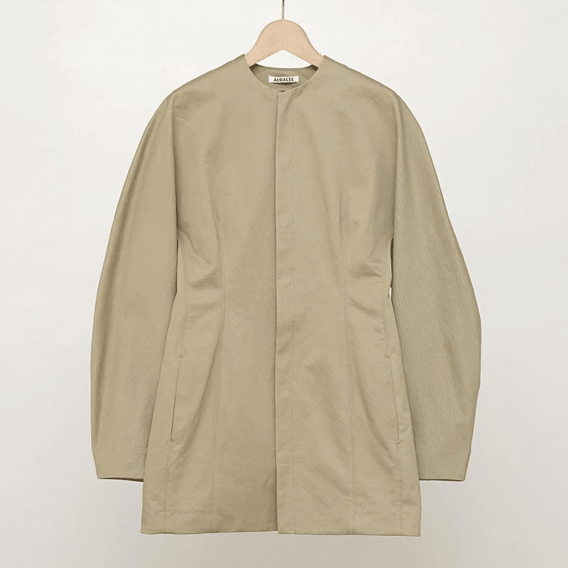 上質チノ素材【AURALEE】WASHED FINX CHINO HALF COAT ｜THIRTY' THIRTY'