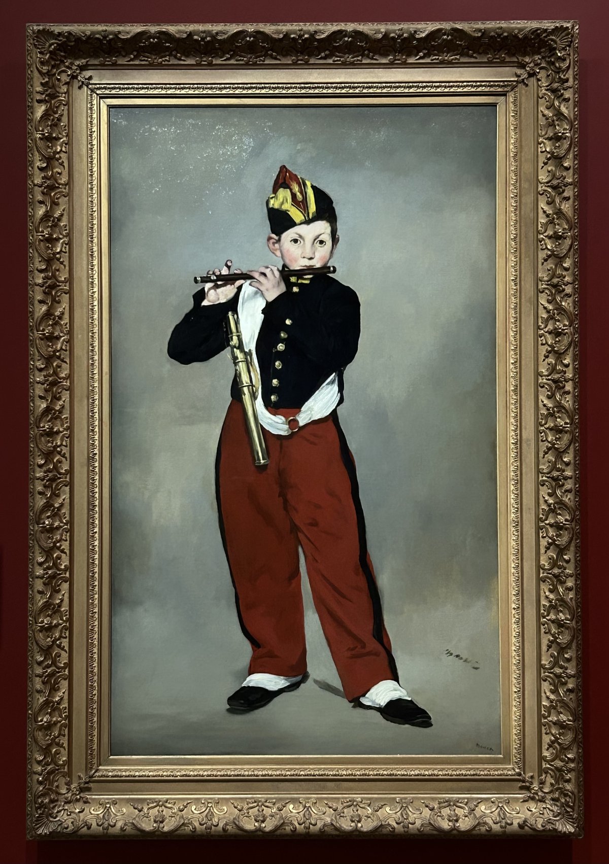 子供のためのオルセー美術館(172)笛吹きの少年の影はどこに/マネ  