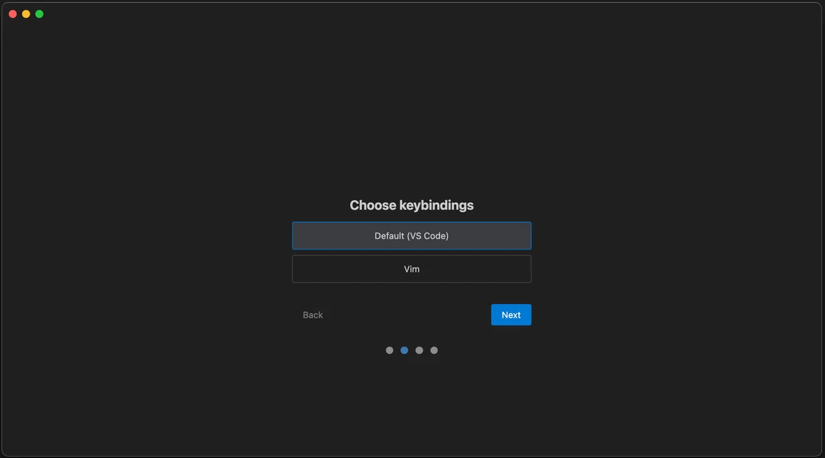 Choose keybindings