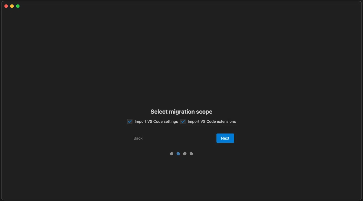 Select migration scope