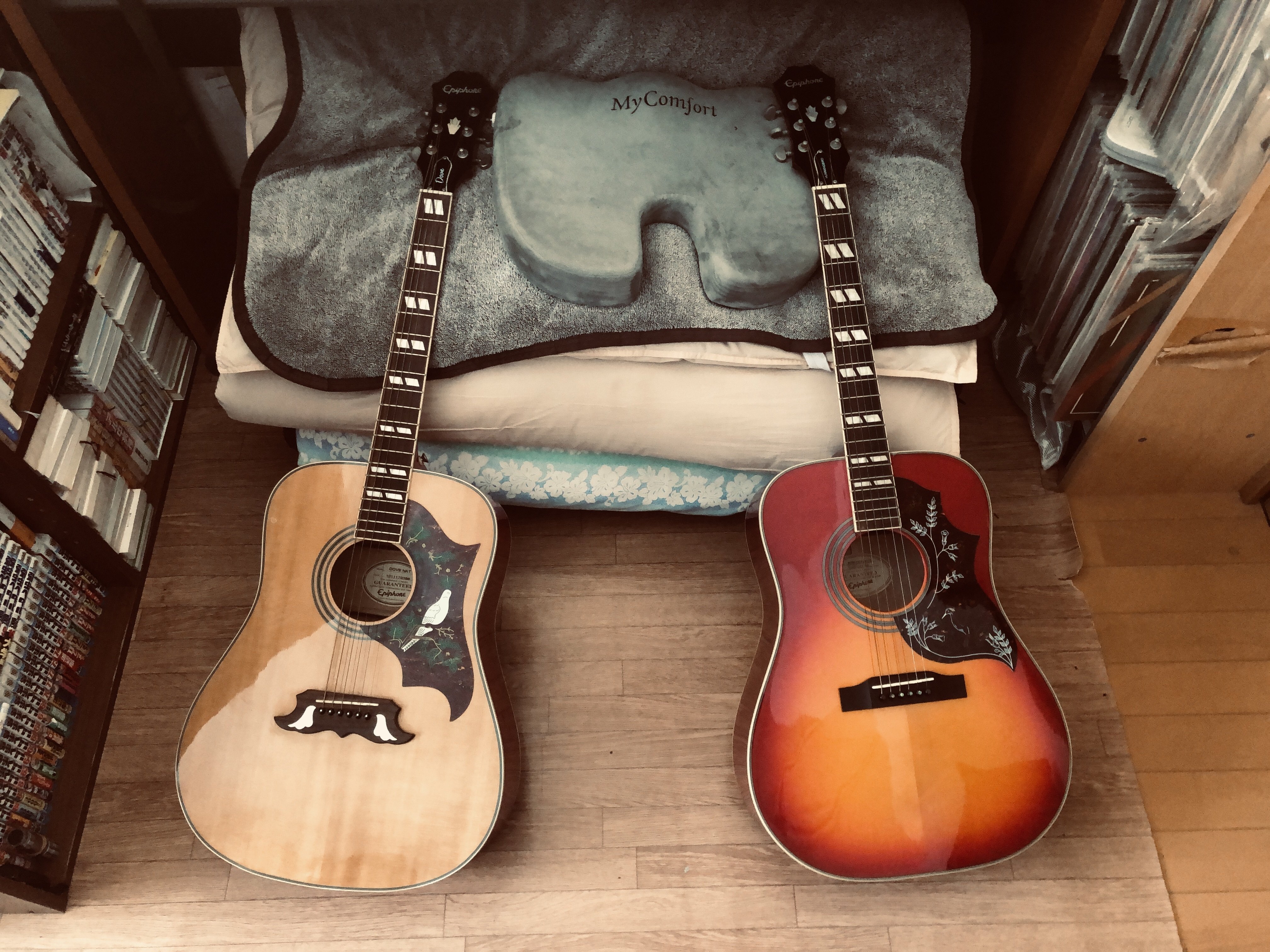 派手なアコギ ハミングバード ダブ｜（花鳥風月）ikesan